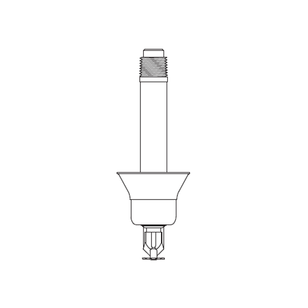 Tyco® TY3255, Model DS-1, Dry, Standard Coverage, Pendent With Deep Escutcheon, 5.6K, SR, 1” NPT, Chrome, 360 Degree, 8” Length, 60-935-9-080, Fire Sprinkler Head
