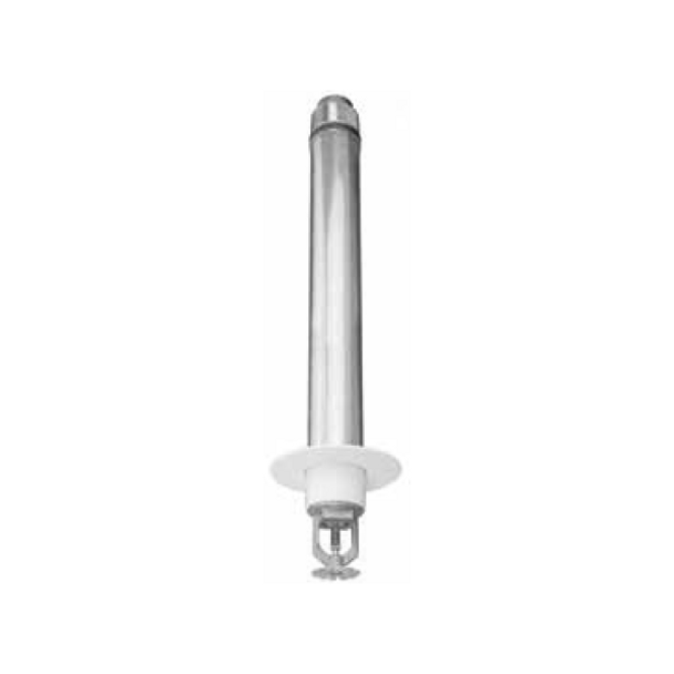 Tyco® TY3255, Model DS-1, Dry, Standard Coverage, Pendent With Standard Escutcheon, 5.6K, SR, 1” NPT, Chrome, 360 Degree, 48” Length, 60-965-9-480, Fire Sprinkler Head