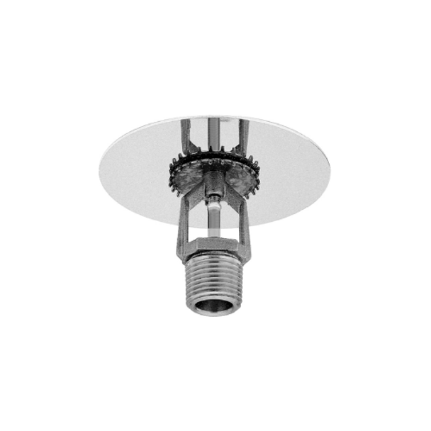 Tyco® TY3153, Model TY-B, 5.6K, 1/2” NPT, Intermediate Level Upright Sprinkler w/Shield, Storage Sprinkler, SR, Brass, 200 Degree, 57-533-1-200, Fire Sprinkler Head