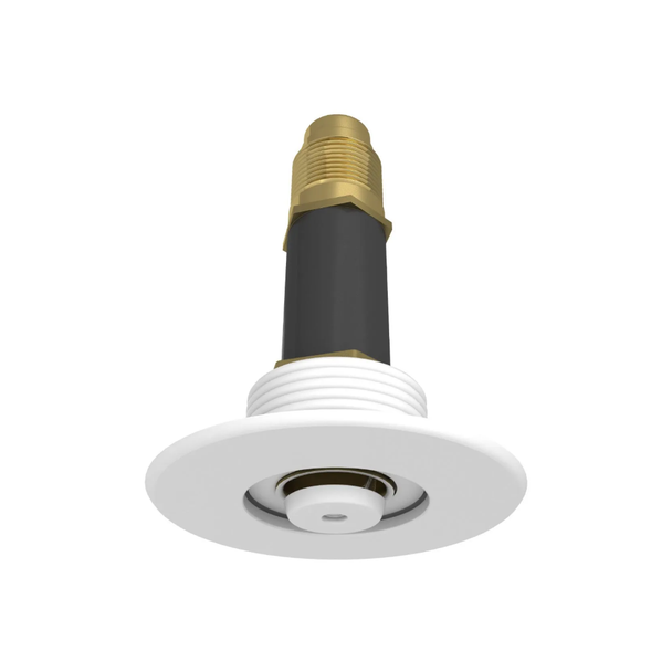 Viking® VK482, Dry Sprinkler, 5.6K, Light and Ordinary Hazard, Recessed Flush-Style Sprinkler, Pendent, Fusible Link, QR, 1” NPT, White, 165 Degree, 12” Length, 18385MC/W12 Fire Sprinkler Head
