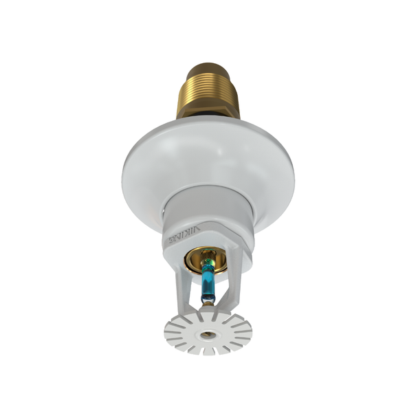 Viking® VK163, Standard, Dry Sprinkler, 8.0K, Pendent, SR, 1” NPT, Standard Adjustable, White, 286 Degree, 12” Length, 12810UMG/W12 Fire Sprinkler Head