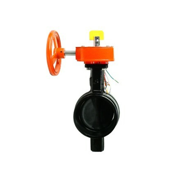 Butterfly Valve With Tamper Switch, Normally Closed, Grooved - Available In Multiple Sizes