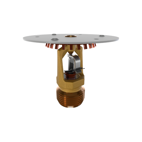 Viking® VK567, Microfast Model M, Intermediate Level/In-Rack, Preassembled w/ Shield, 8.0K, Upright, QR, 3/4" NPT, Brass, 205 Degree 18275AEU Fire Sprinkler Head