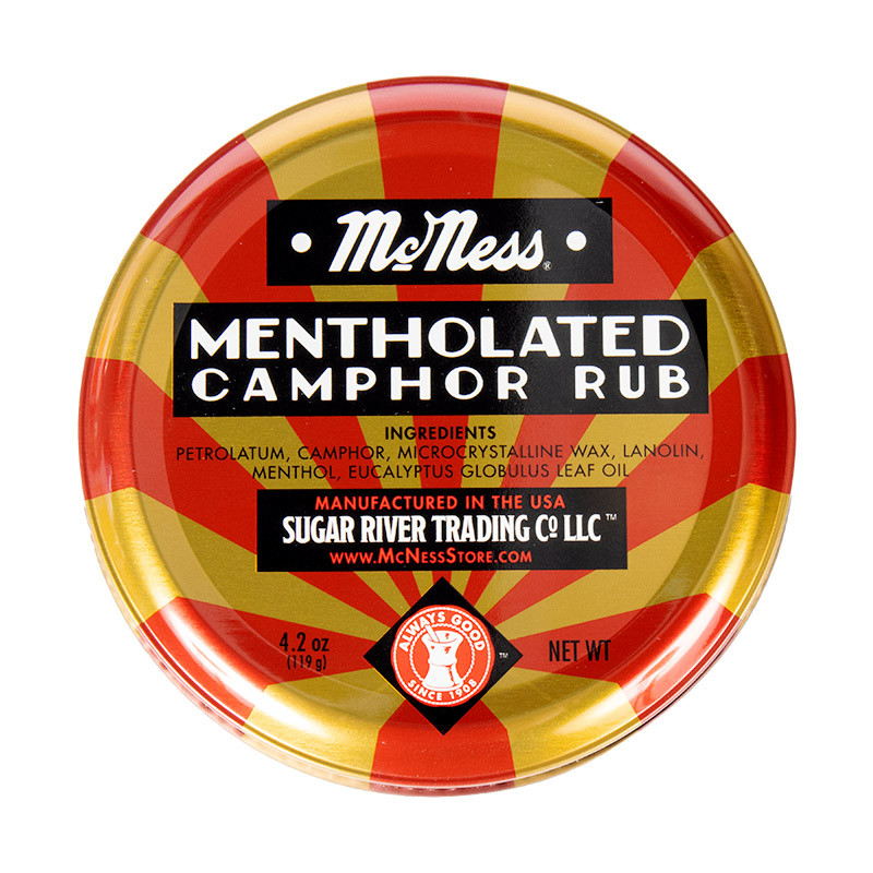 Mentholated Camphor Rub 4.2oz Tin The McNess Store
