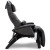 Luxury black zero-gravity heated massage recliner with full-body air compression
