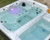 Outdoor contrast therapy tub designed for hot and cold immersion
