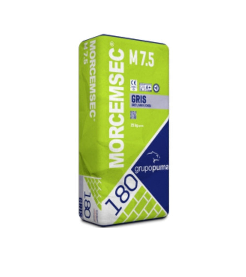 MORCEMSEC M-7,5 GRIS, SACO 25 KG.