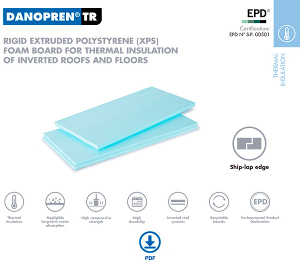 DANOPREN TR 80 XPS 1250X600X80 DANOPREN TR 80 XPS 1250X600X80