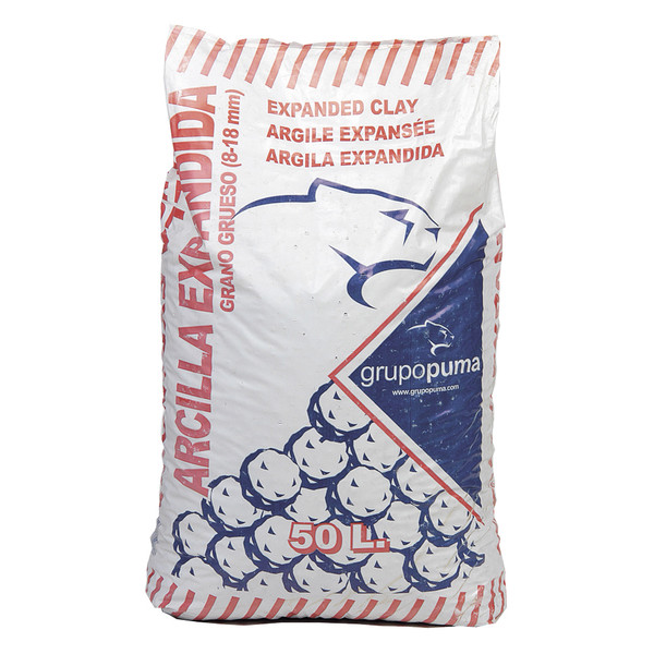ARCILLA ESPANDIDA 8-18 GRUESO 50L ARCILLA ESPANDIDA 8-18 GRUESO 50L