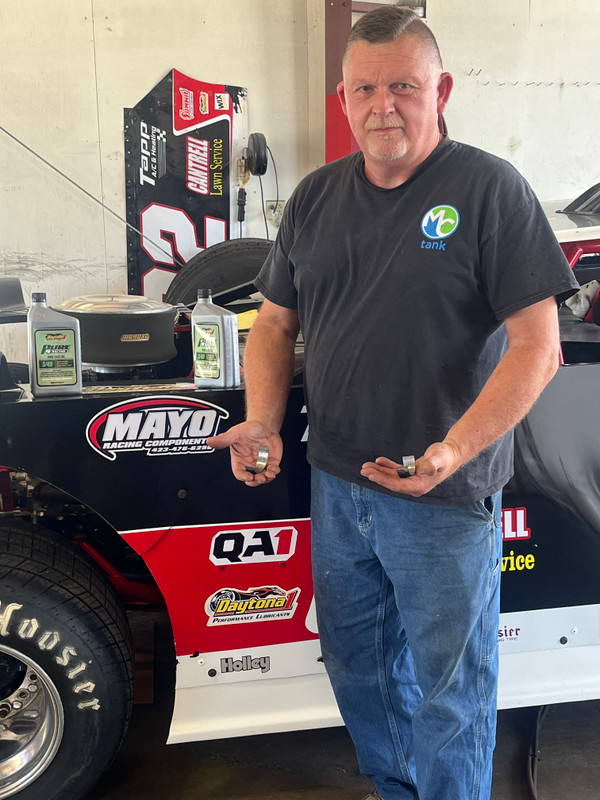 800 laps and the bearings look like new