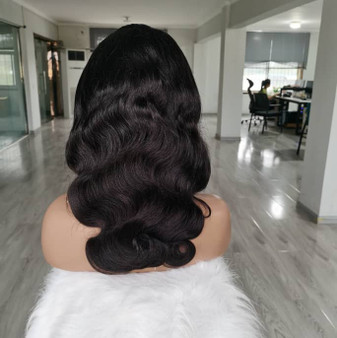 Human 18 Inch Body Wave  Lace Wig