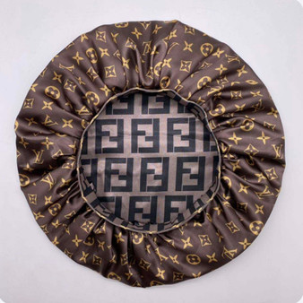 Adult Reversible LV  FF Hair Bonnet