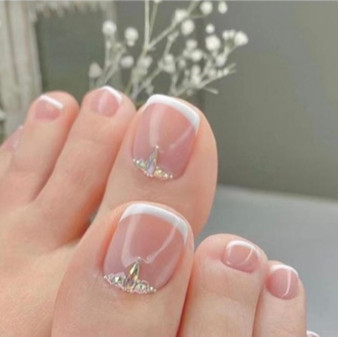 French Tip Rhinestones 