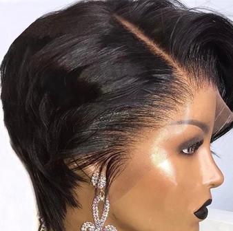 Human Short Pixie Lace Wig