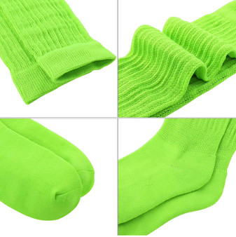  Chunky Stacked Scrunch Socks Light Green