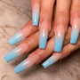 Blue Ombre Nails