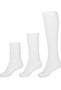 Chunky Stacked Scrunch Socks White