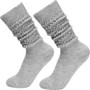 Chunky Stacked Scrunch Socks Gray