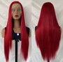 Red Human Lace Wig