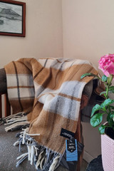 Large Twill Check Throw Blanket PALLISER RIDGE