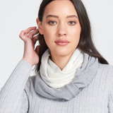 Graduated Stripe Fine Merino Loop Scarf ROYAL