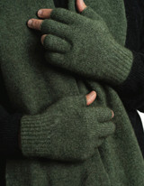 Fingerless Possum Merino Silk Gloves KORU