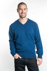 Vee Neck Possum Merino Wool Silk Jumper TRILOGY