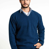 Vee Neck Possum Merino Wool Silk Jumper TRILOGY