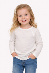 Kid's Rib Merino wool Long Sleeve Top