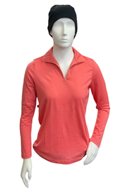 Zip Neck Merino Top STONEHILL
