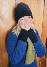 Beanie and Glove Possum Merino Silk Combo NZNC