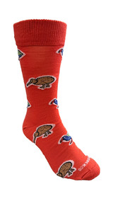 Kiwiana Birds Sock NZ SOCK