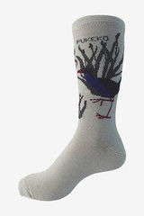 New Zealand Pukeko Bird Merino Wool Dress Sock NZNC New Zealand Pukeko Bird Merino Wool Dress Sock NZNC