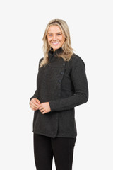 Asymmetric Possum Merino Wool Jacket NATIVE WORLD