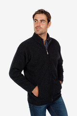 Felted Full Zip Possum Merino Wool Jacket NATIVE WORLD