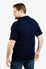Short Sleeve Zip & Collar Work Knit NZNC