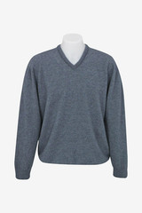 Vee Neck Possum Merino Silk Sweater NZNC Vee Neck Possum Merino Silk Sweater NZNC