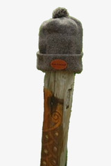 Palliser Romney Lambswool Pom Pom Badged Beanie NZNC