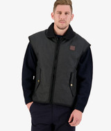 Foxton Wool lined Sleeveless Oilskin Vest SWANNDRI