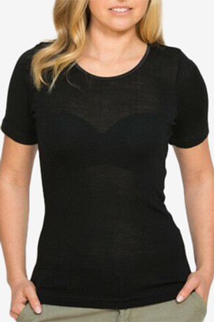 Short Sleeve Fine Rib Merino Crew Neck Tee NZNC