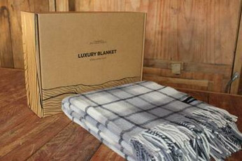 Large Twill Check Throw Blanket PALLISER RIDGE