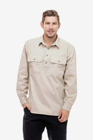 Bendigo Long Sleeve Half Placket Shirt SWANNDRI