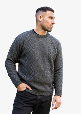 Crew Neck Aran Jumper KORU