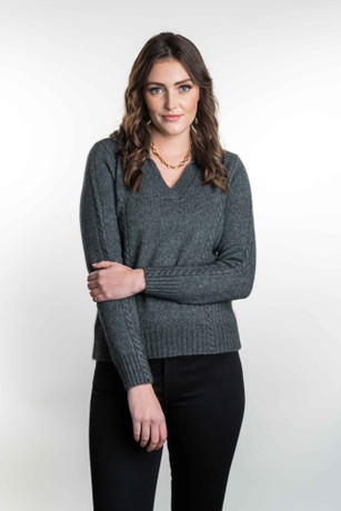 Polo Collar with Vee Neck Possum Merino Jumper KORU Polo Collar with Vee Neck Possum Merino Jumper KORU