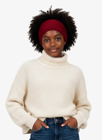 Cable Possum Merino Silk Headband NATIVE WORLD