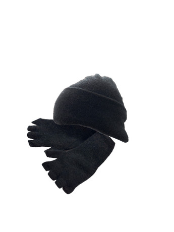Beanie & Fingerless Possum Merino Silk Glove Combo NZNC Beanie & Fingerless Possum Merino Silk Glove Combo NZNC
