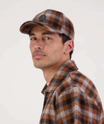 Swanni Wool Check Baseball Cap SWANNDRI