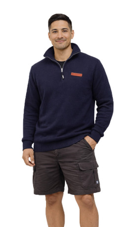 Kiwi Stockman II Zip Collar Wool Jersey NORSEWEAR