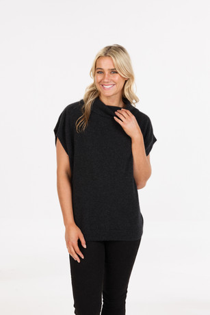 Cowl Neck Possum Merino Silk Tunic NATIVE WORLD
