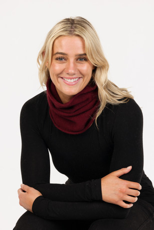 Plain Possum Merino Silk Neckwarmer NATIVE WORLD